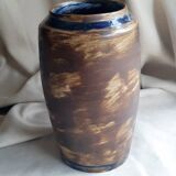 Glazed stoneware vase signed