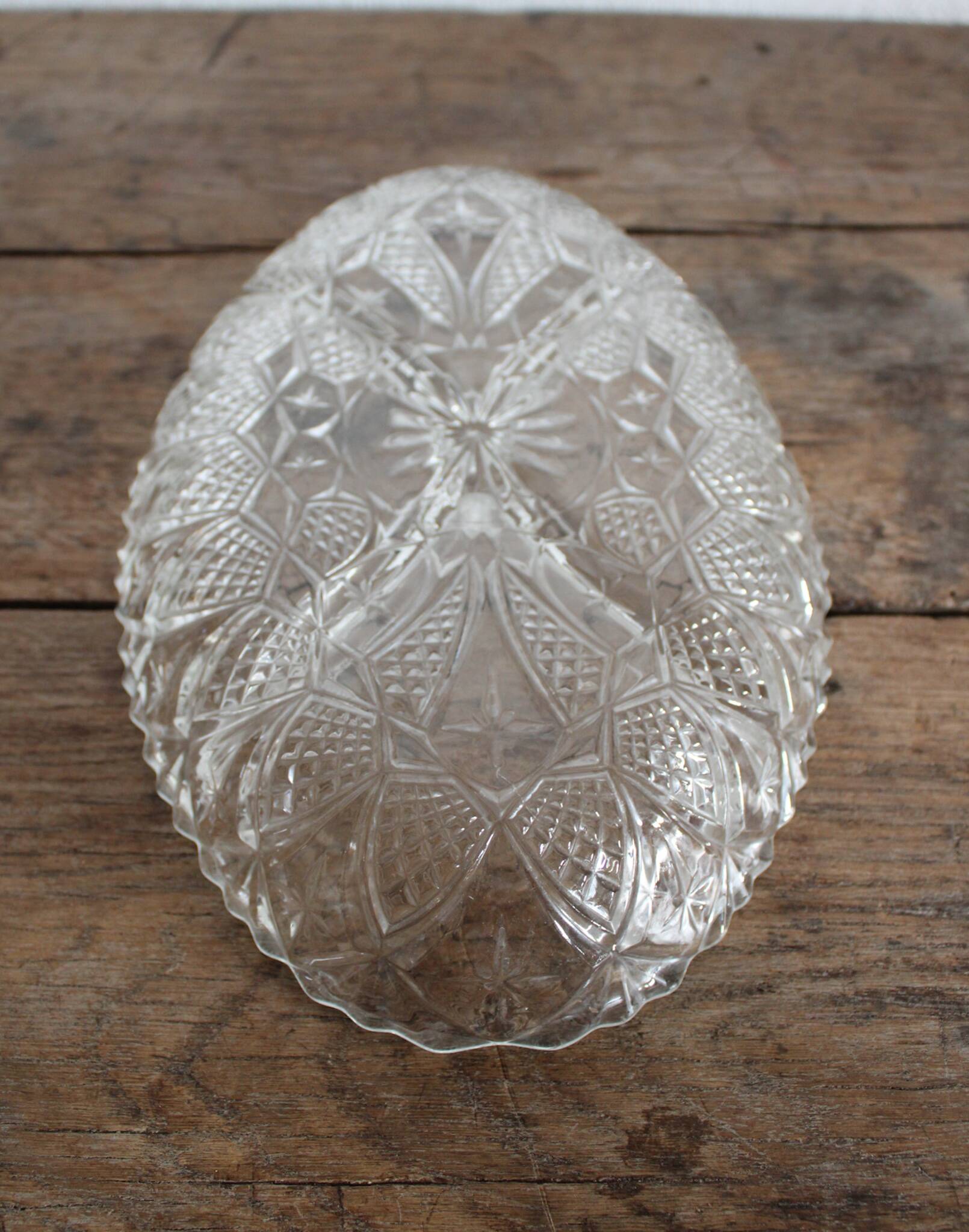 Glass compartment dish