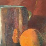 Table "Still Life with Orange" HSP circa 1900