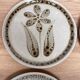 6 dessert plates Sarreguemines Morzine