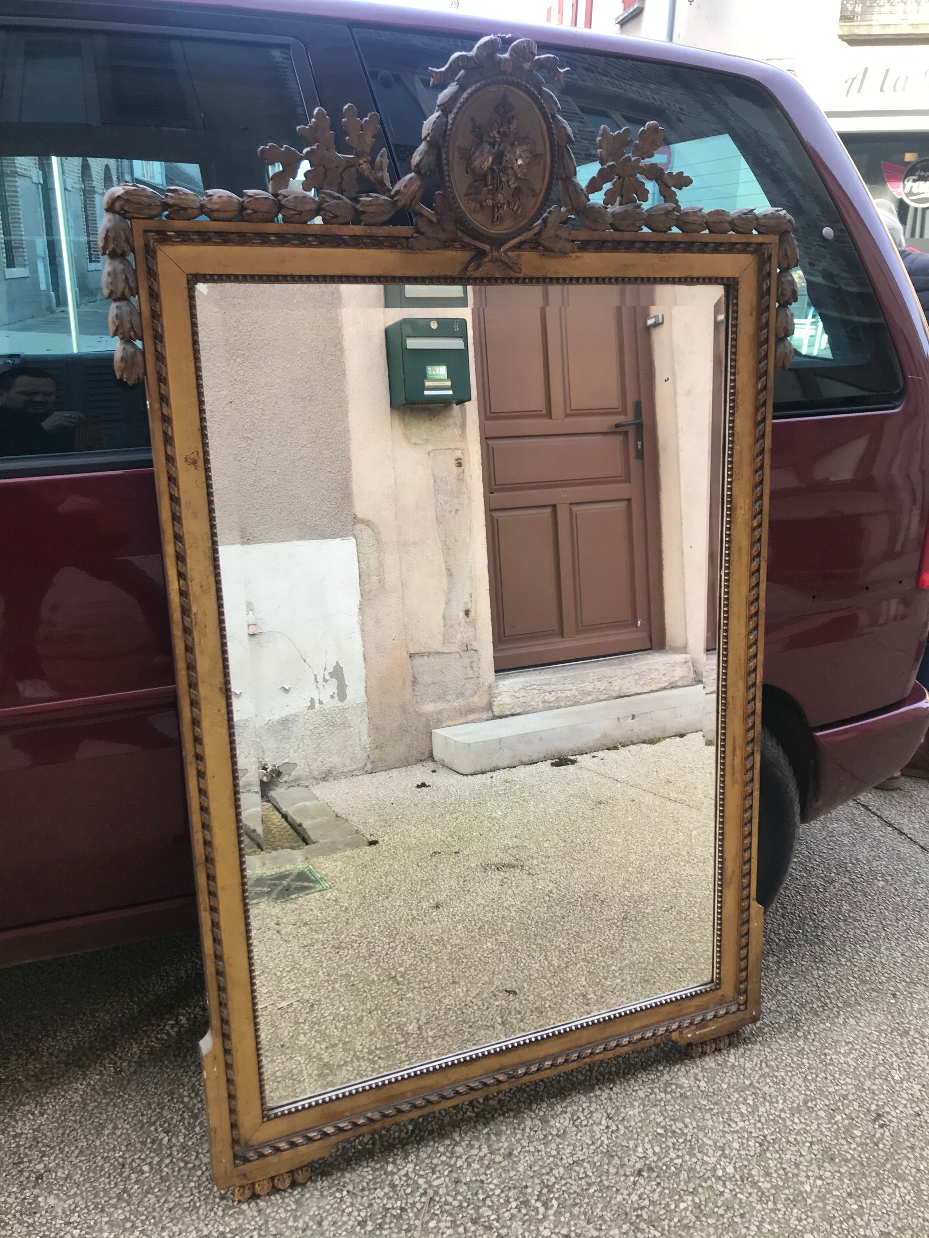 Miroir style Louis XVI 1900 100x160cm