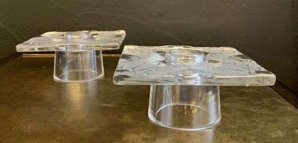 Paire de bougeoir, Lalique France