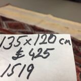 Turkish kilim 135x120 cm square tribal