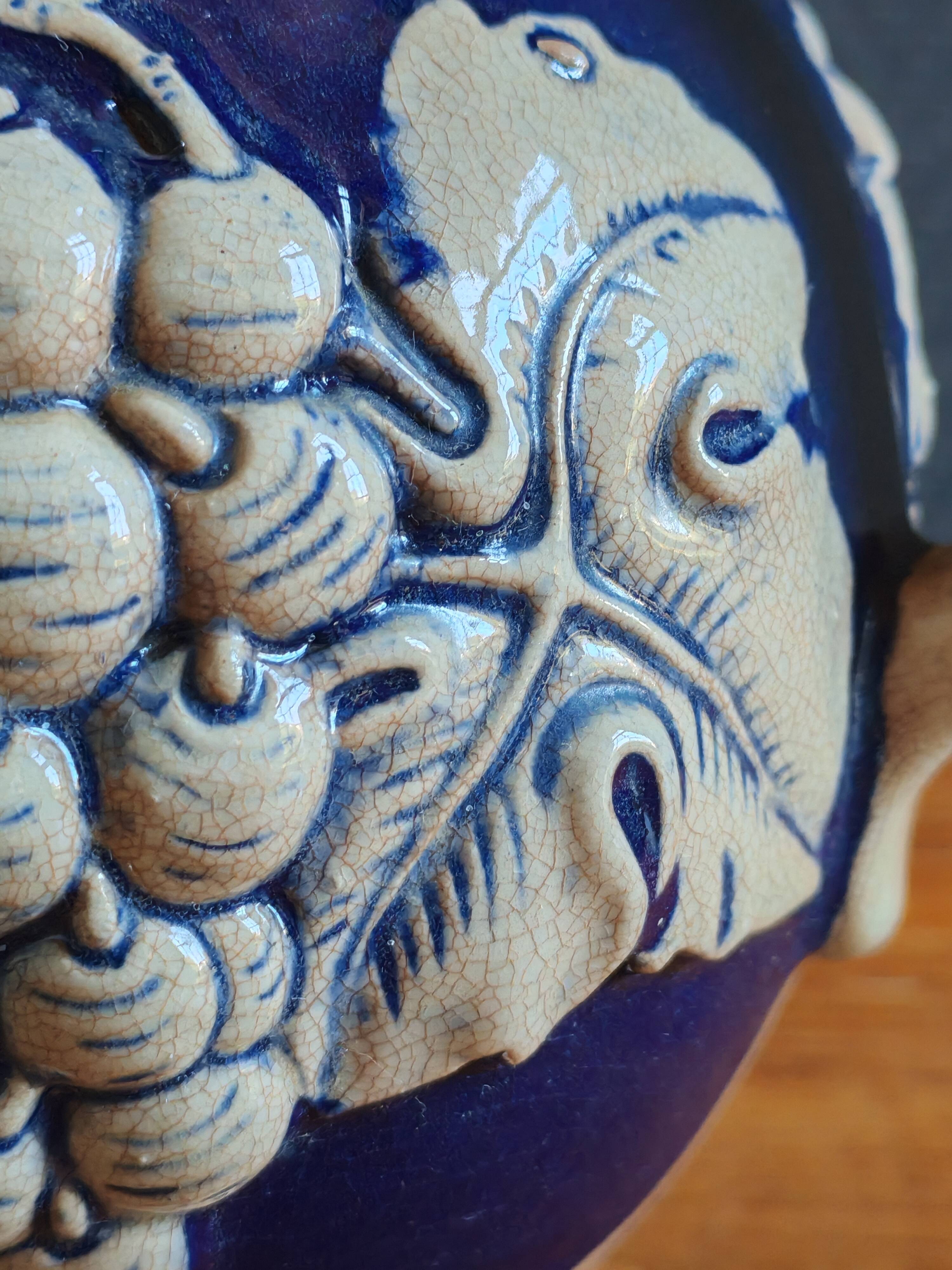 Old Stoneware Wine Jug from Westerwald, Germany