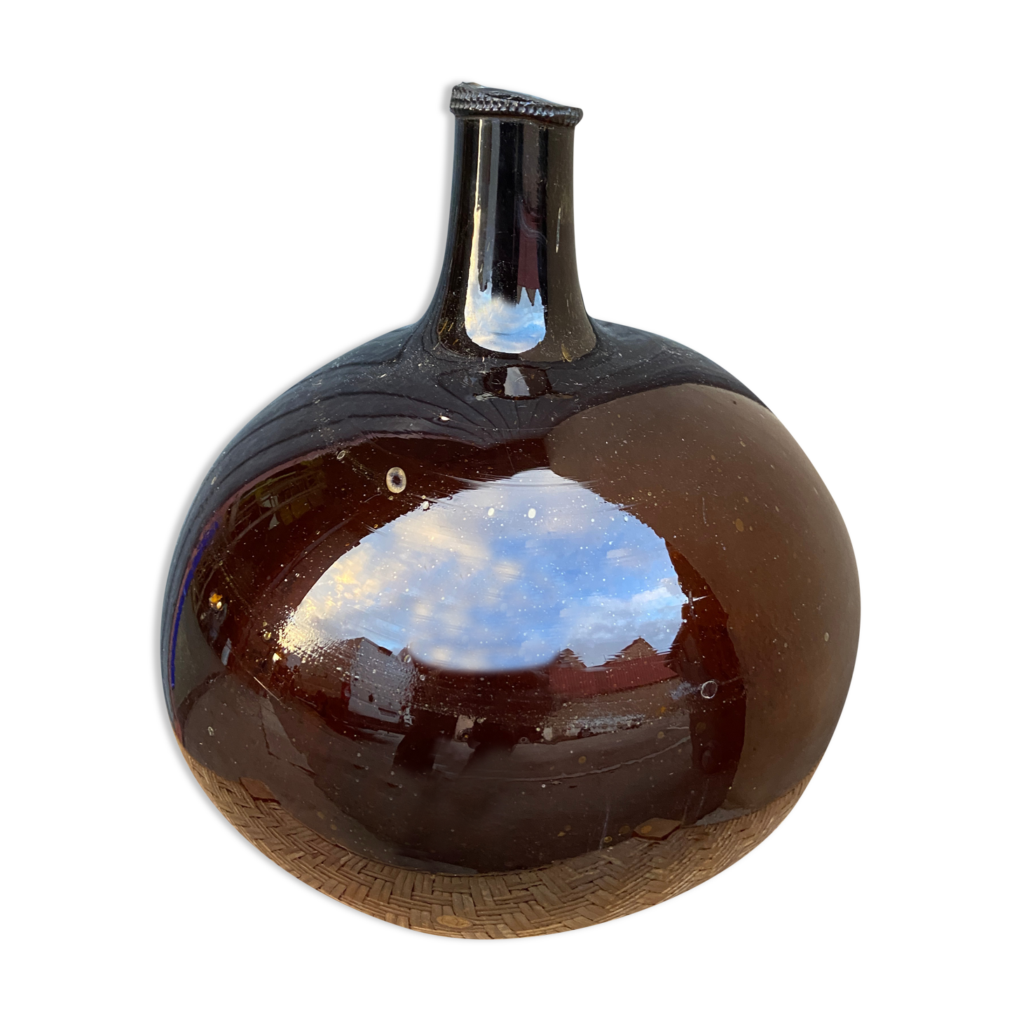 Demijohn Alsace amber brown 19th