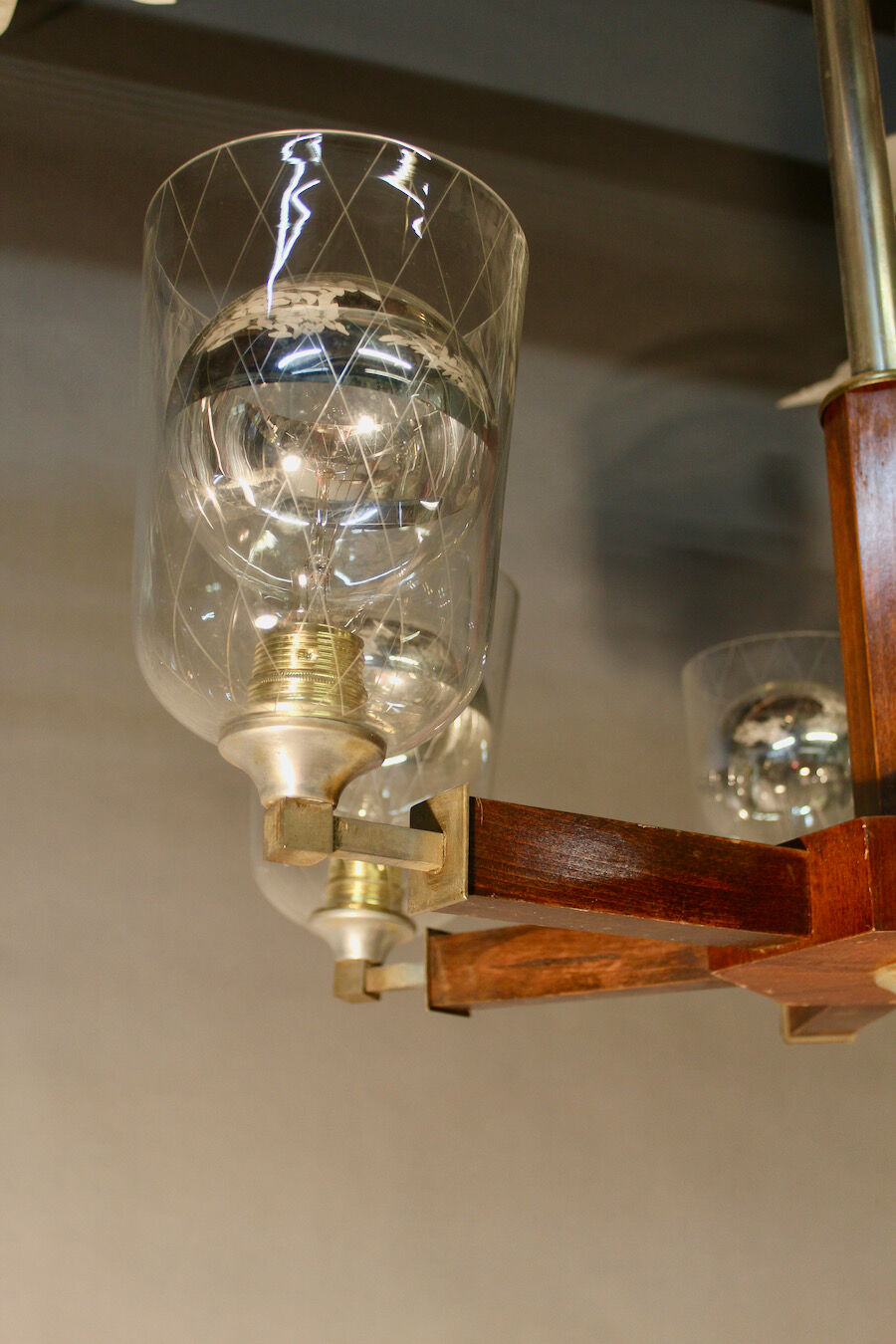 Chandelier 1940 at 6 bras de lumière