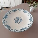 Composition in earthenware iron earth Gien model Stocklom blue art nouveau