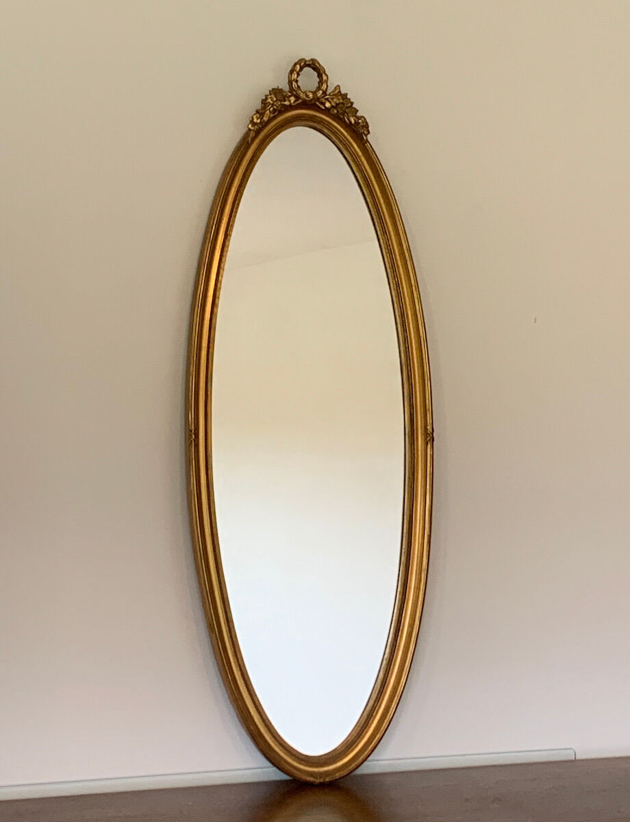 Miroir ovale Empire 100x35cm