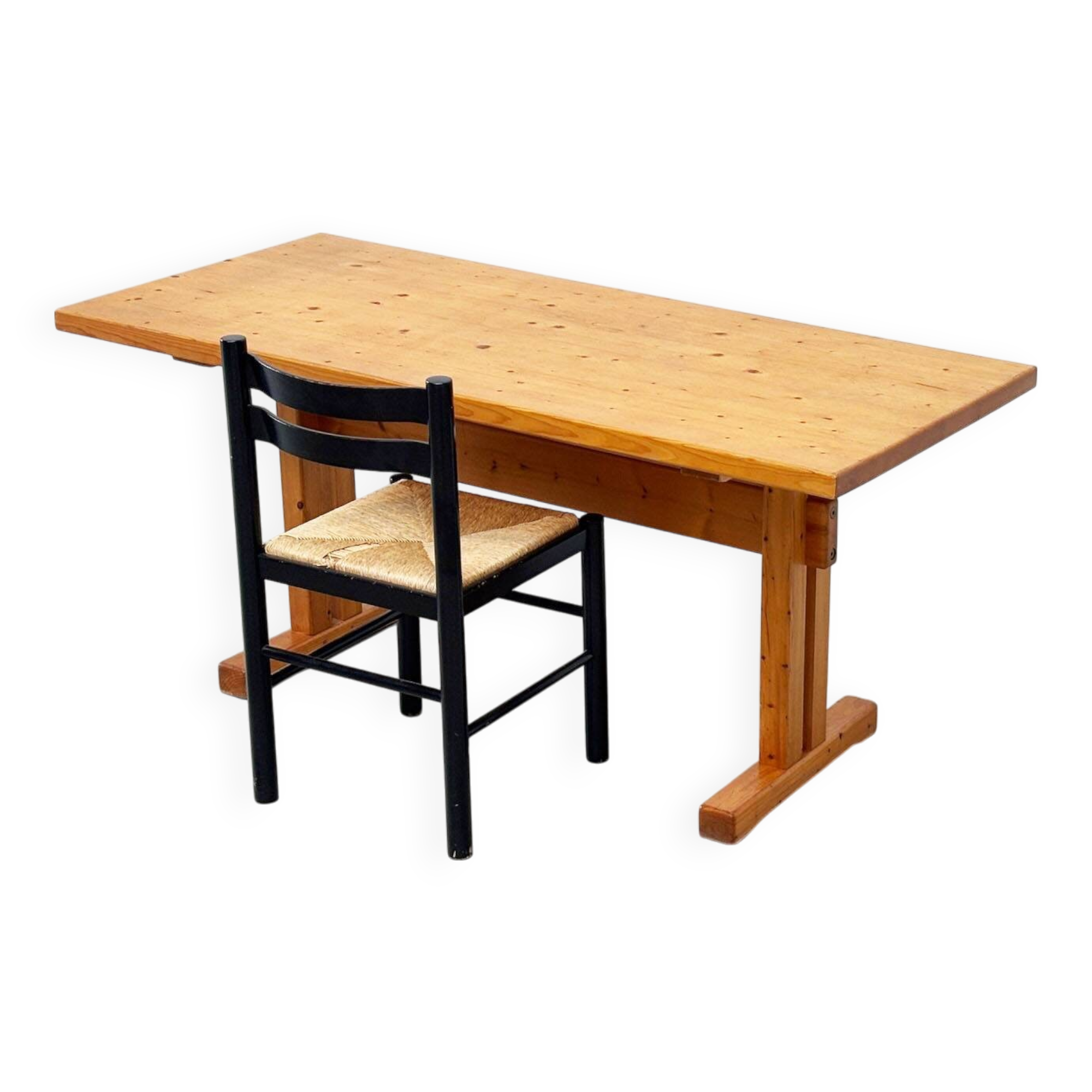 Les Arcs Dining table or desk by Charlotte Perriand