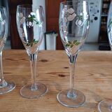 8 flutes à champagne en cristal perrier jouet
