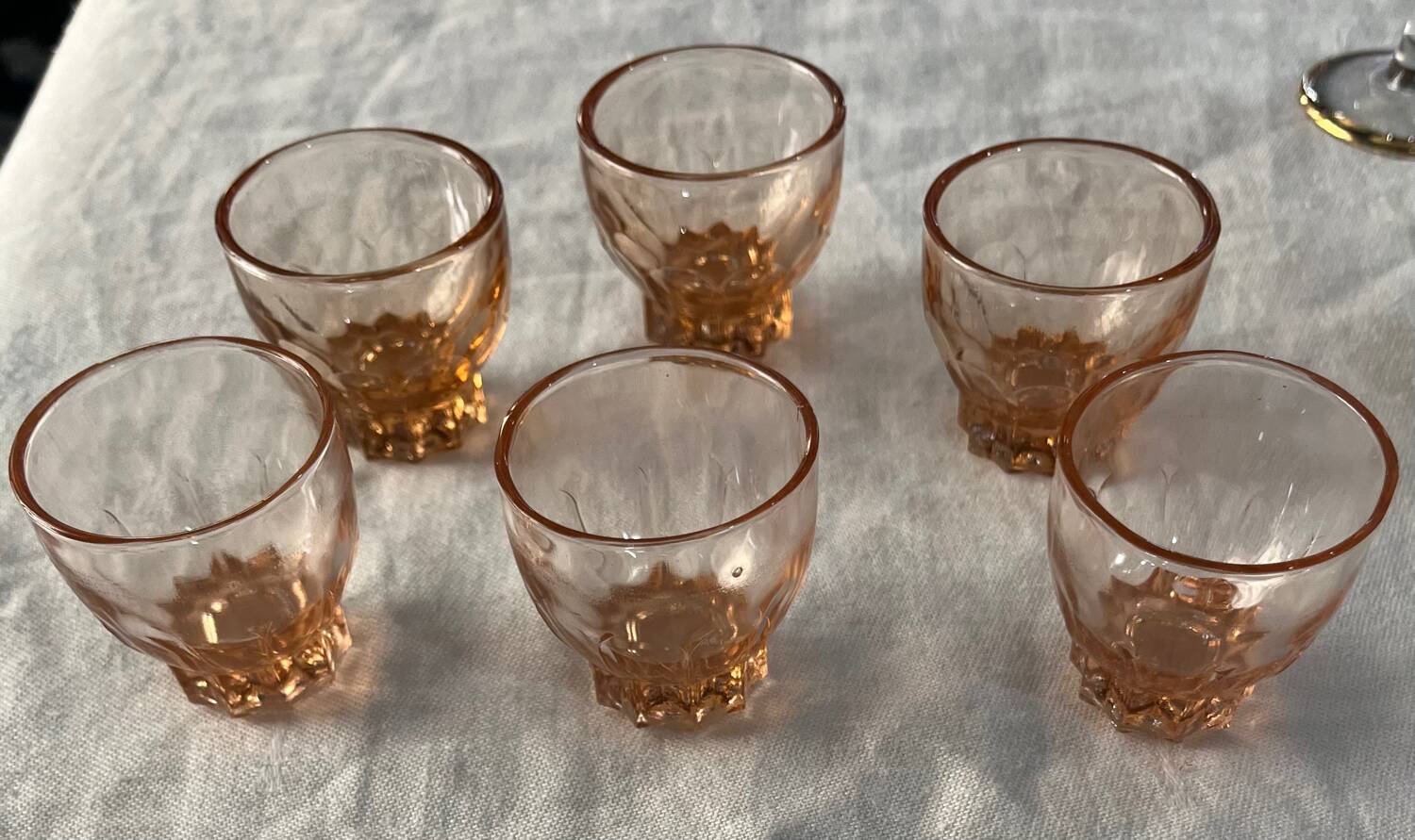 Pink shot glasses