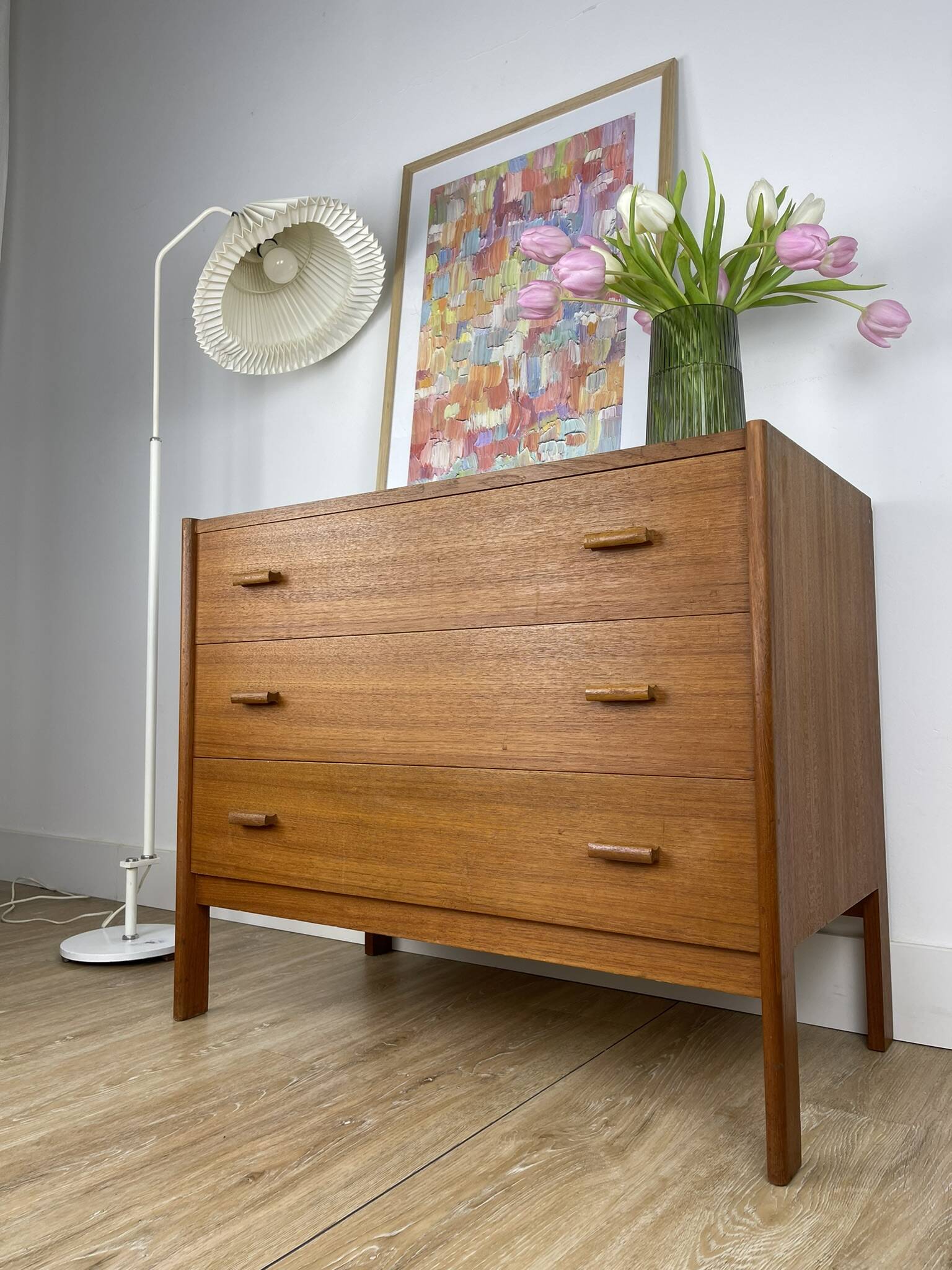 Scandinavian teak chest of drawers