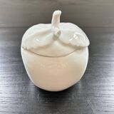 Porcelain apple sugar bowl