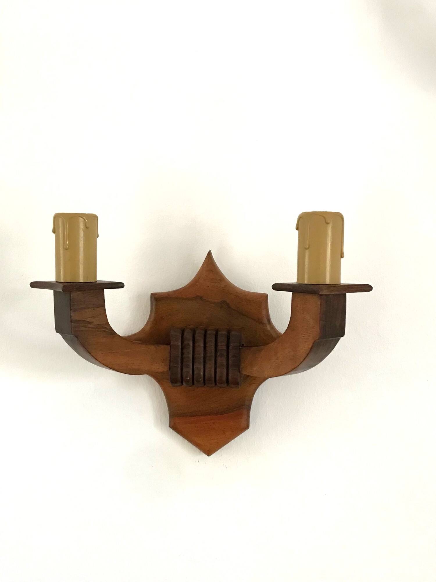 Applique vintage en bois années 50
