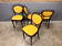 Thonet 215 en bois courbé jaune, récemment retapissé