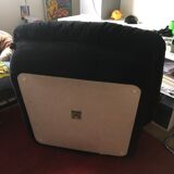 Vintage armchair airborne 70s and ottoman