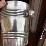 English Art Deco silver plated champagne bucket cooler Mappin & Webb, anni '30