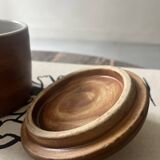 Box pot from La Colombe Pottery in Vallauris style glazed stoneware ceramic