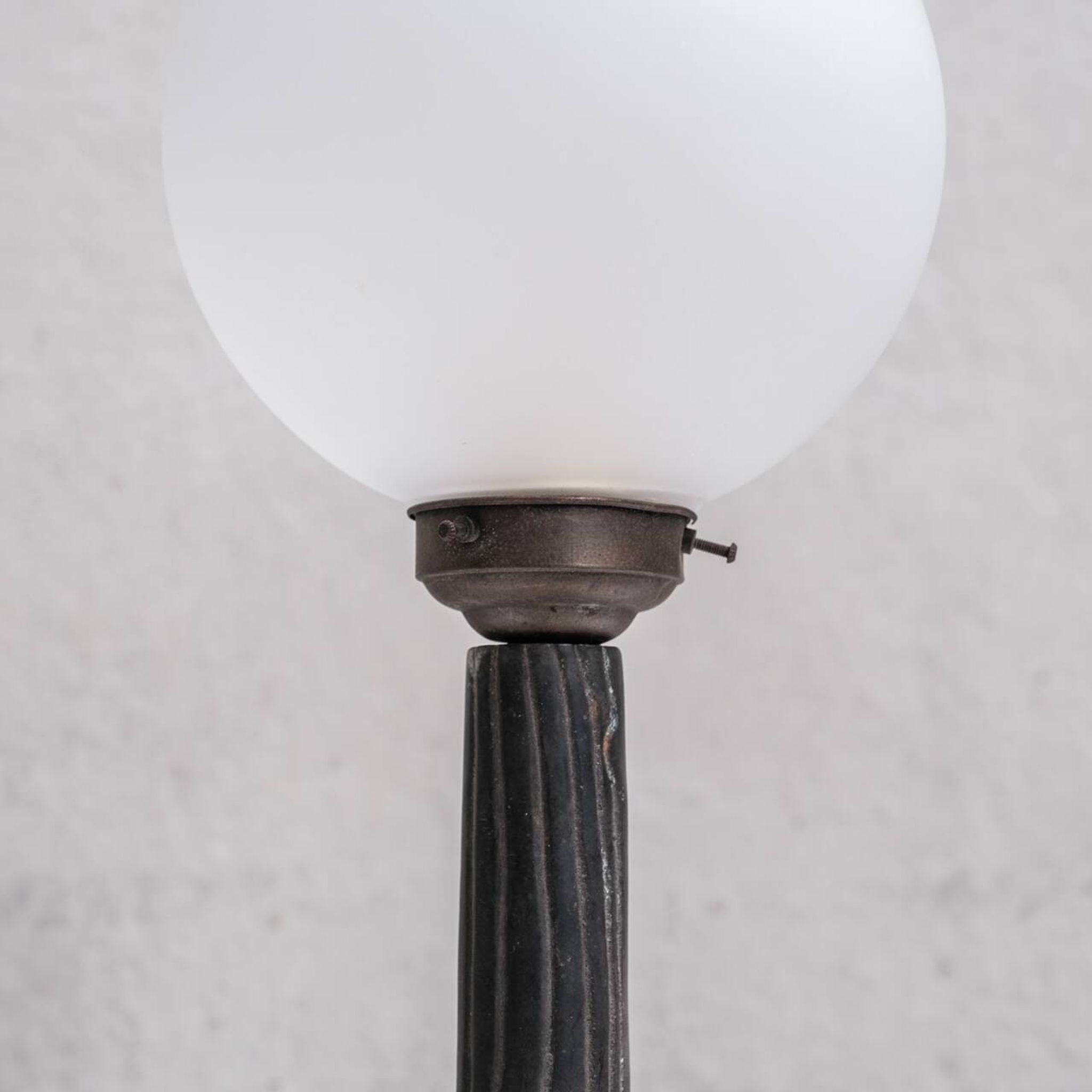 Metal and Opaque Glass Mid-Century Table Lamps (15 available)
