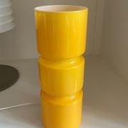 Fitz lamp in yellow glass Habitat vintage cylinder tube lamp