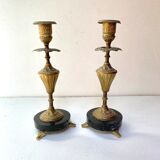 Pair of antique candlesticks