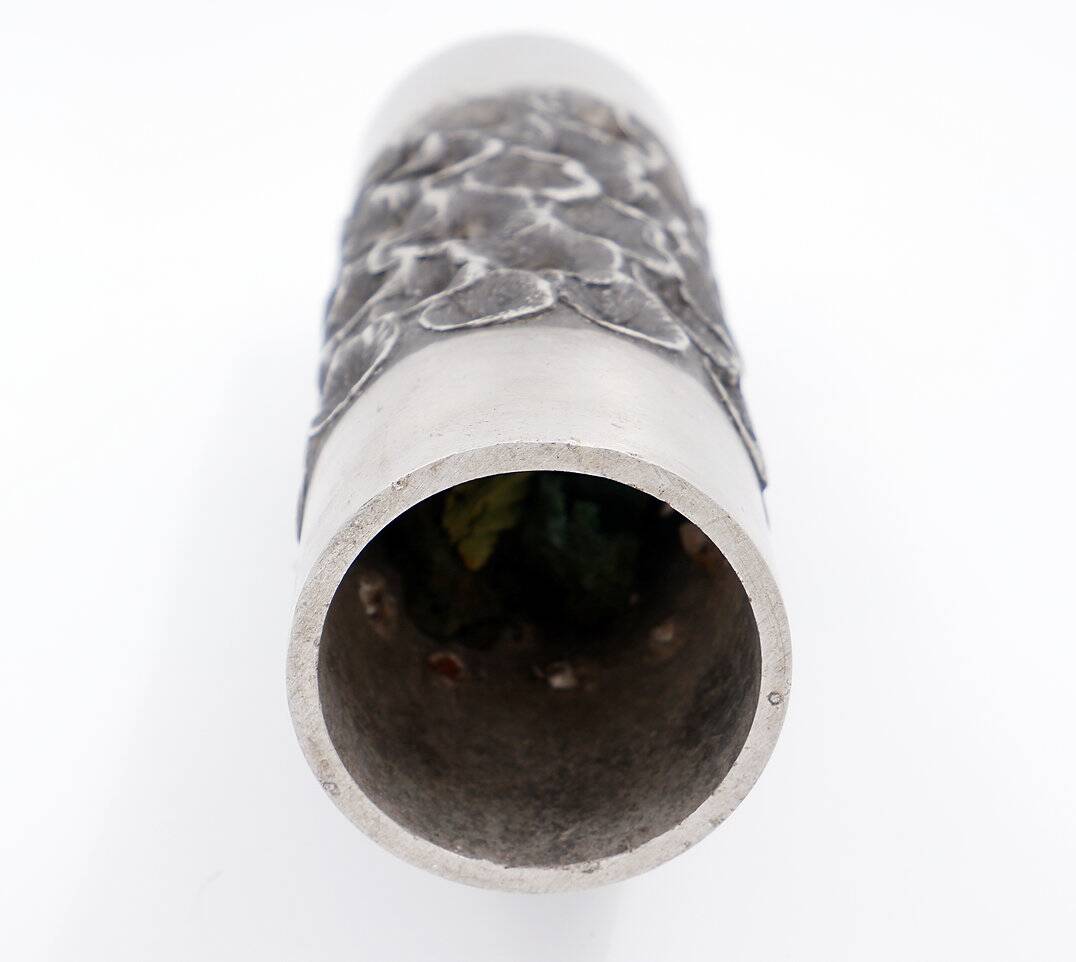 Dried flowers Aluminum Vase - Willy Luyckx for Aluclair 1970s