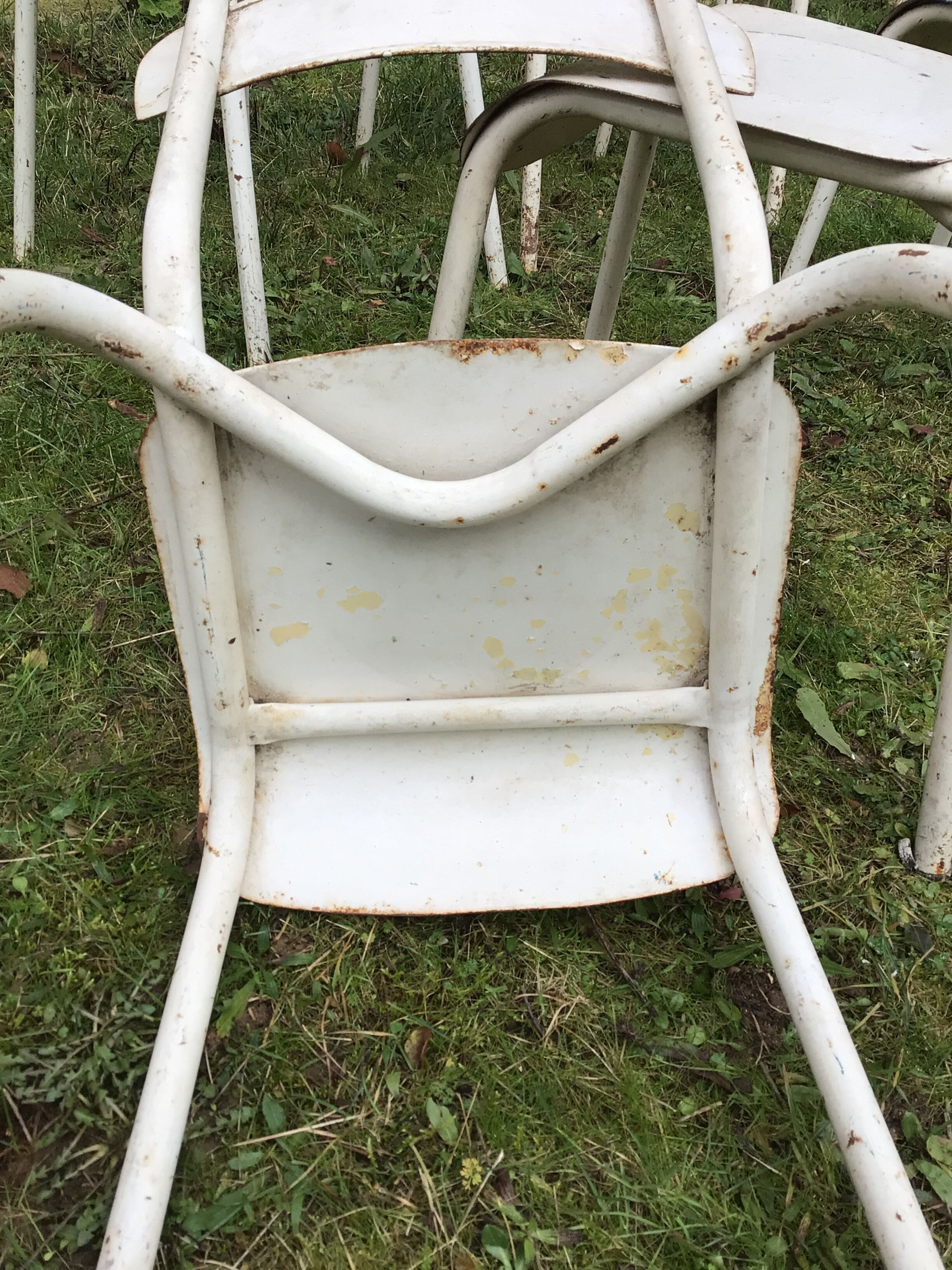 Ensemble de 6 chaises bistrot jardin en métal