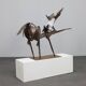 Iron horse sculpture by Raphael Saintenoy, Europe 1960s