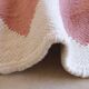 Tapis rose minimaliste