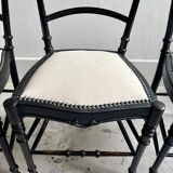 Reupholstered Napoleon III chairs