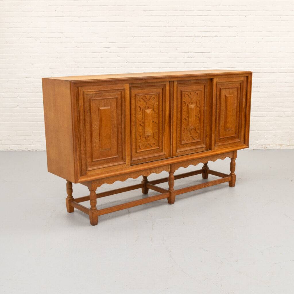 Axel O. Röck oak sideboard, Denmark 1963