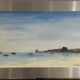 Pêcherie en baie de bourgneuf en-retz, Pornic - peinture sur toile signée Sigogneau