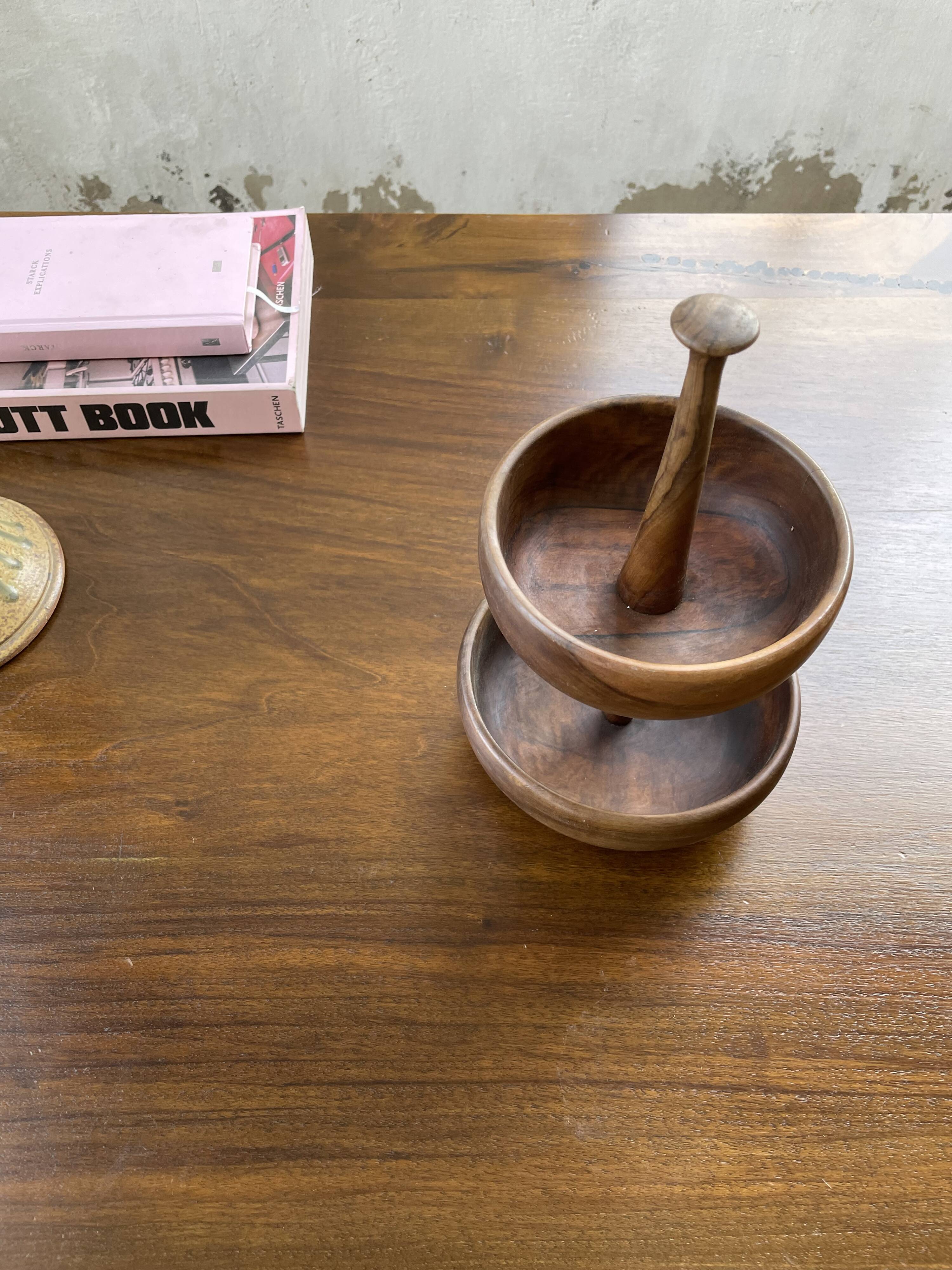 Wooden cocktail dish