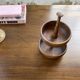 Wooden cocktail dish