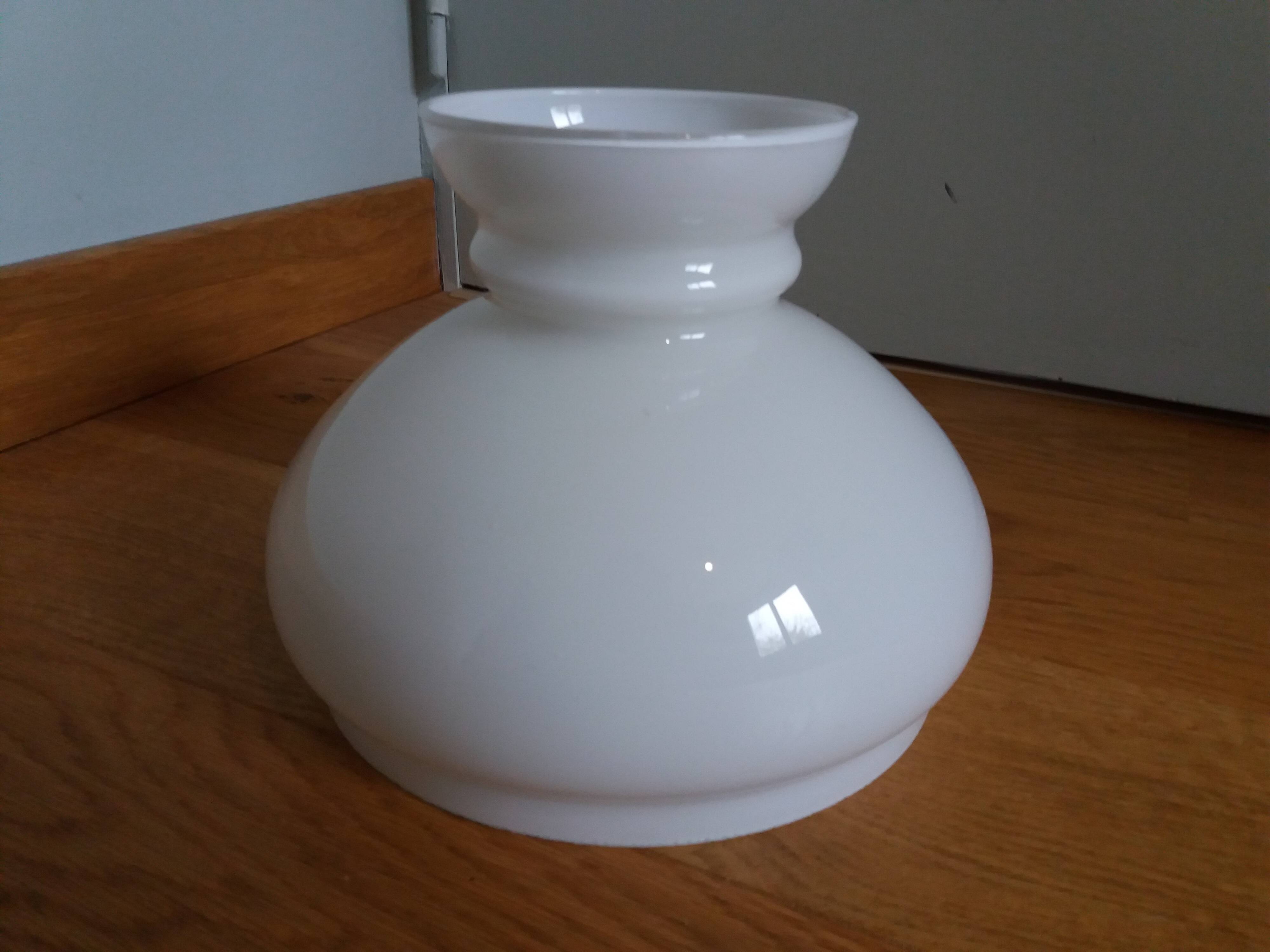 Opaline glass lampshade for suspension