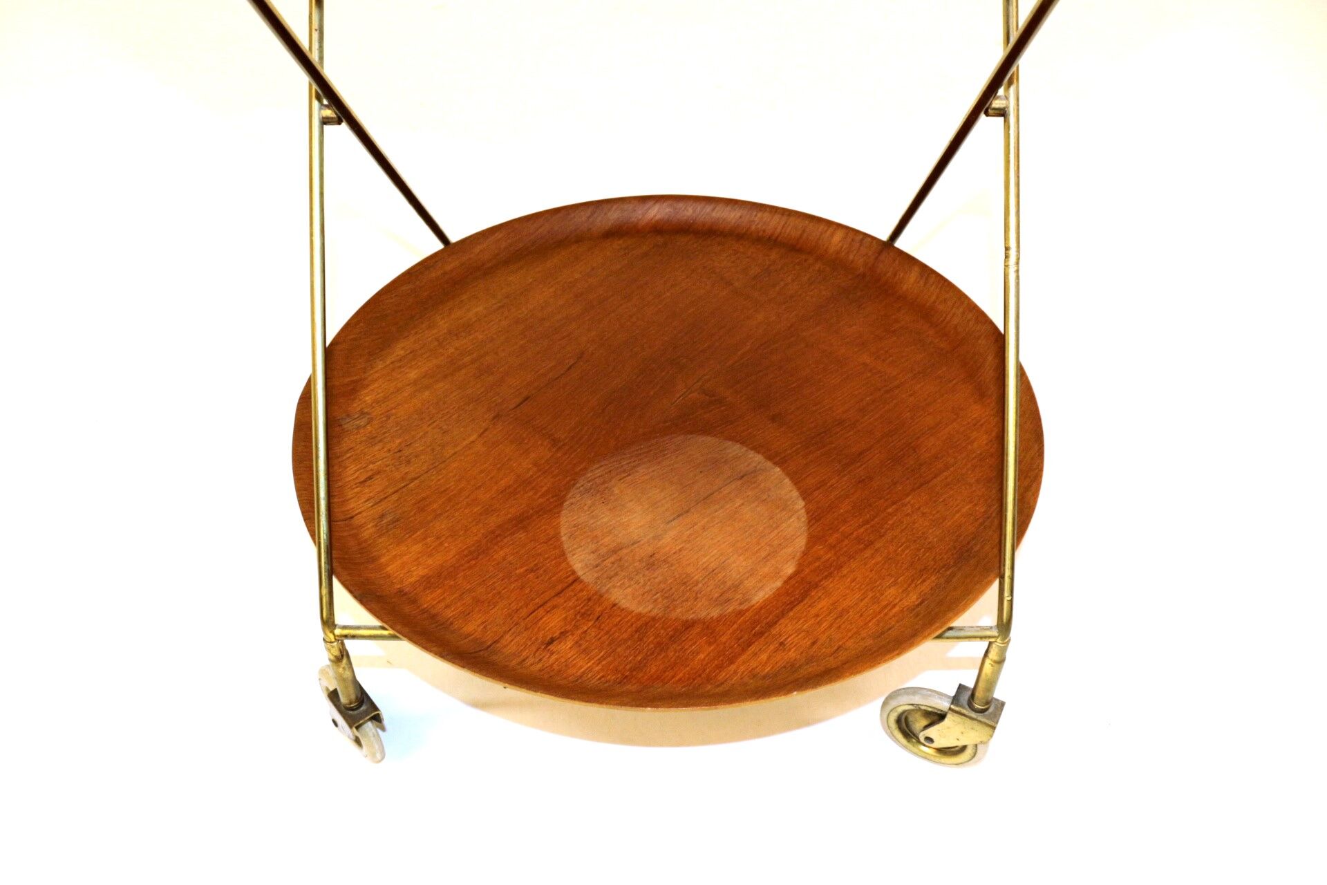 Rolling teak and metal dessert, Sweden, 1960