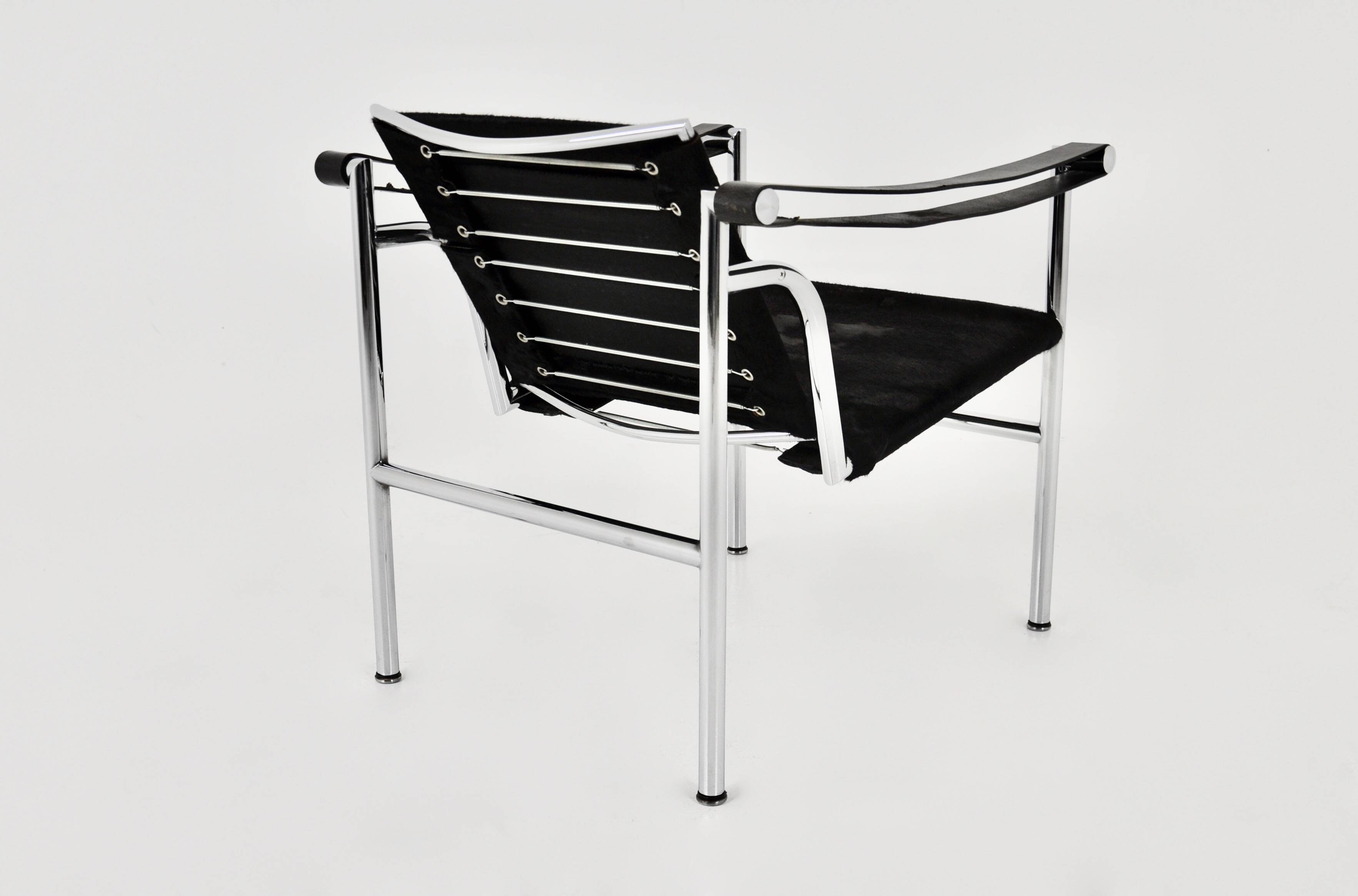 LC1 cowhide armchairs by Le Corbusier for Cassina, 1970S
