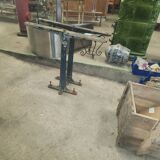 Ensemble table et bancs bois et fonte