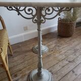 Table bistrot en marbre