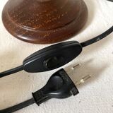 Turned wooden lamp h 50