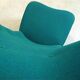 Chaise à dossier haut en forme de pantoufle italienne attribuée à Paolo Buffa, années 1950.