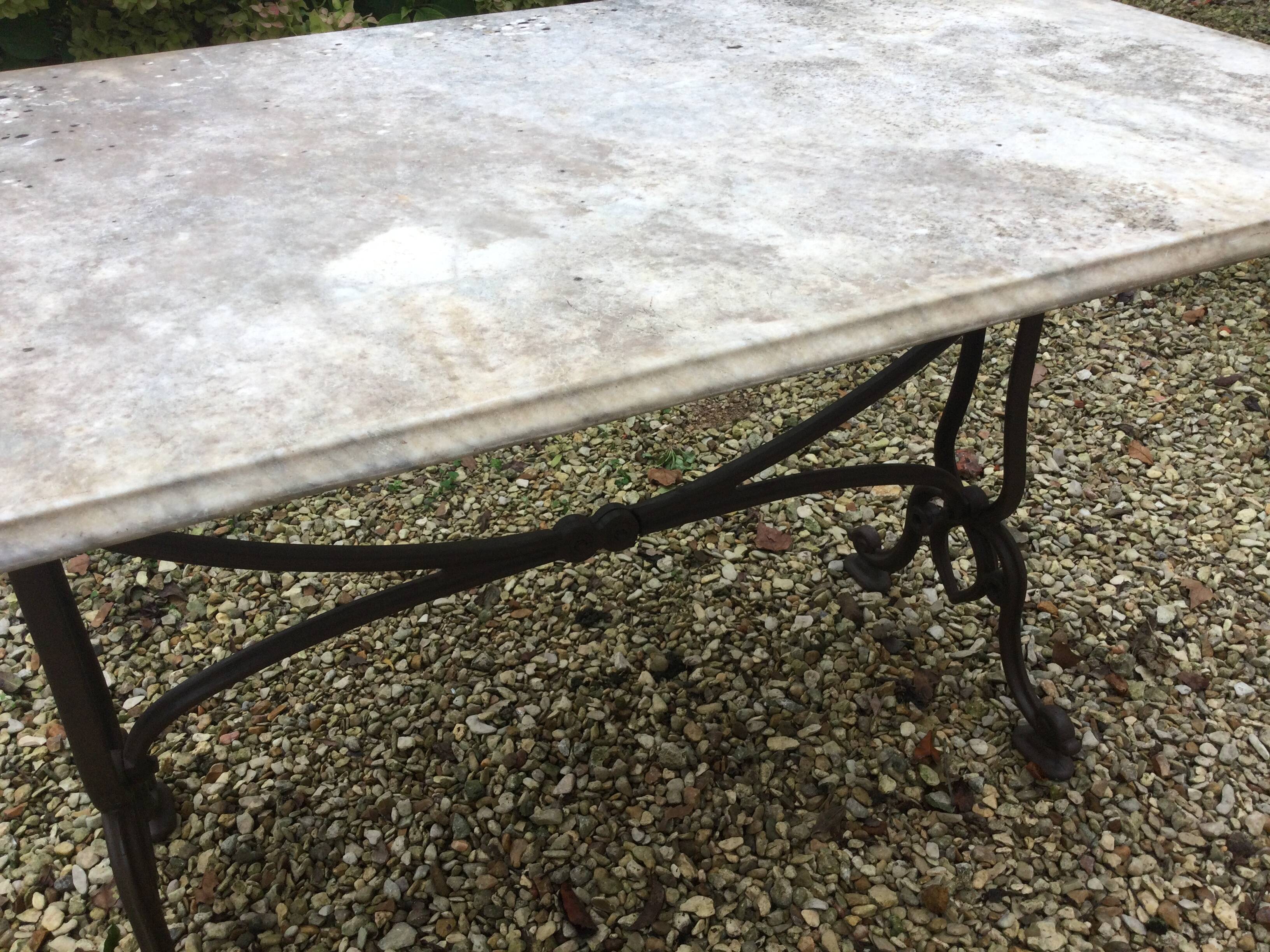 Old bistro table