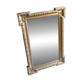 Antique mirror in wood and gilded stucco, neo Louis XVI style.