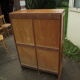 Double oak filing cabinet from the 1950s