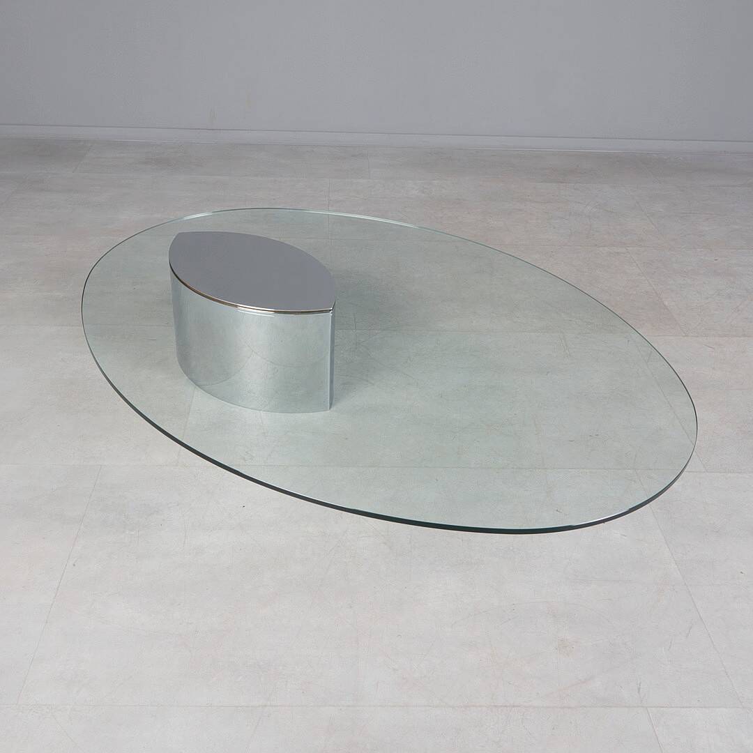 “lunario” coffee table cini boeri for gavina, italy circa 1970
