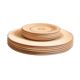 Set of birch wood plates by Eero Saarinen for Keuruu 60s