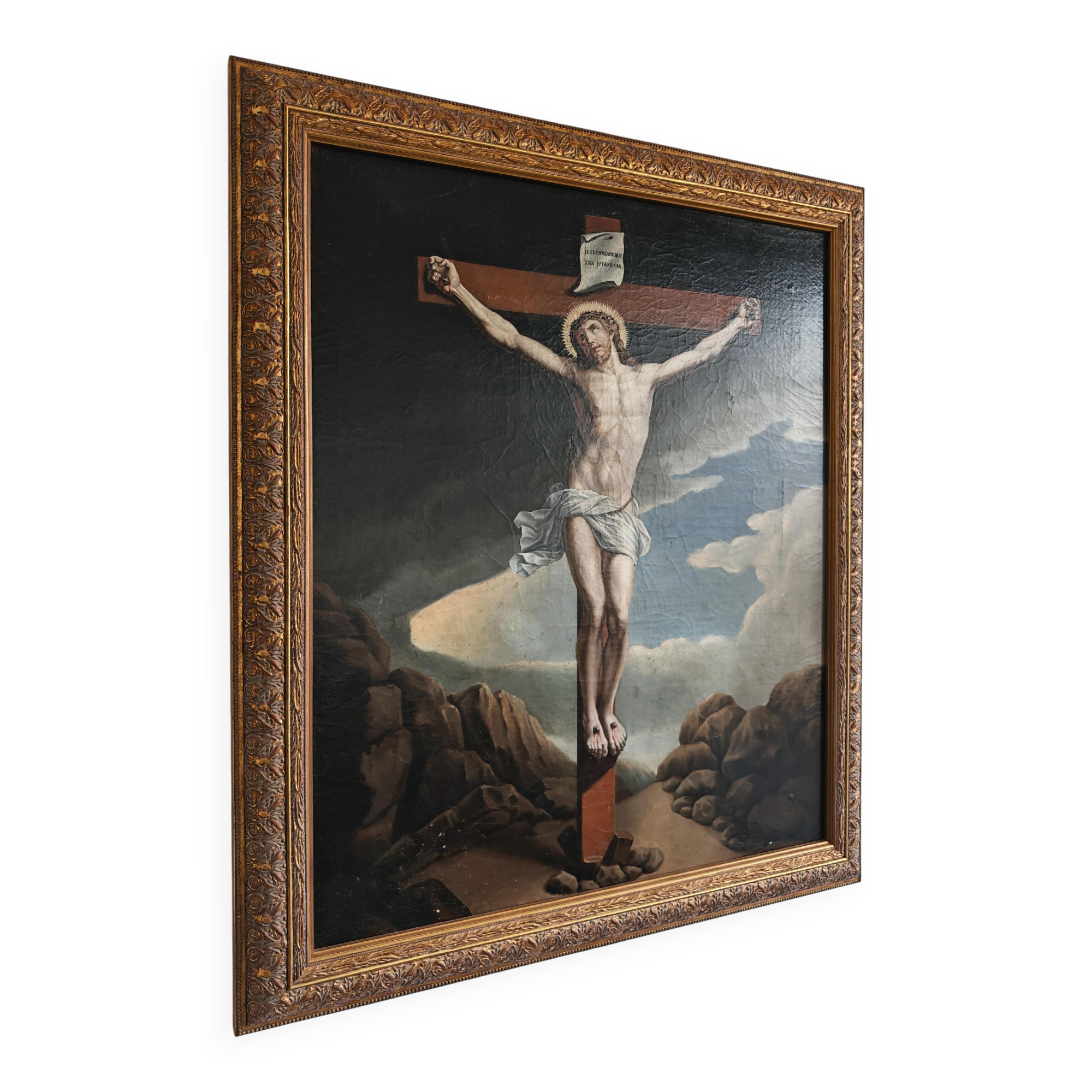 Christ on the Cross, oil on canvas, 19th century
