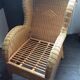 Fauteuil en rotin des années 60/70