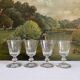 4 verres à vin en cristal ancien Caton Saint Louis Baccarat