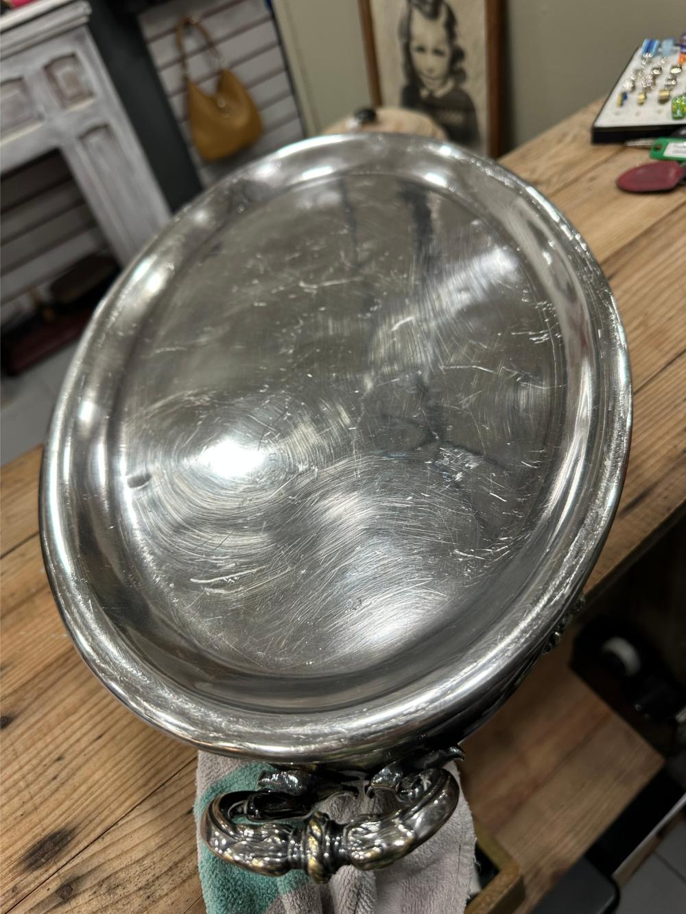 Chafing dish stamped Frenais & Christofle